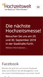 Mobile Screenshot of hochzeitswelt-info.de